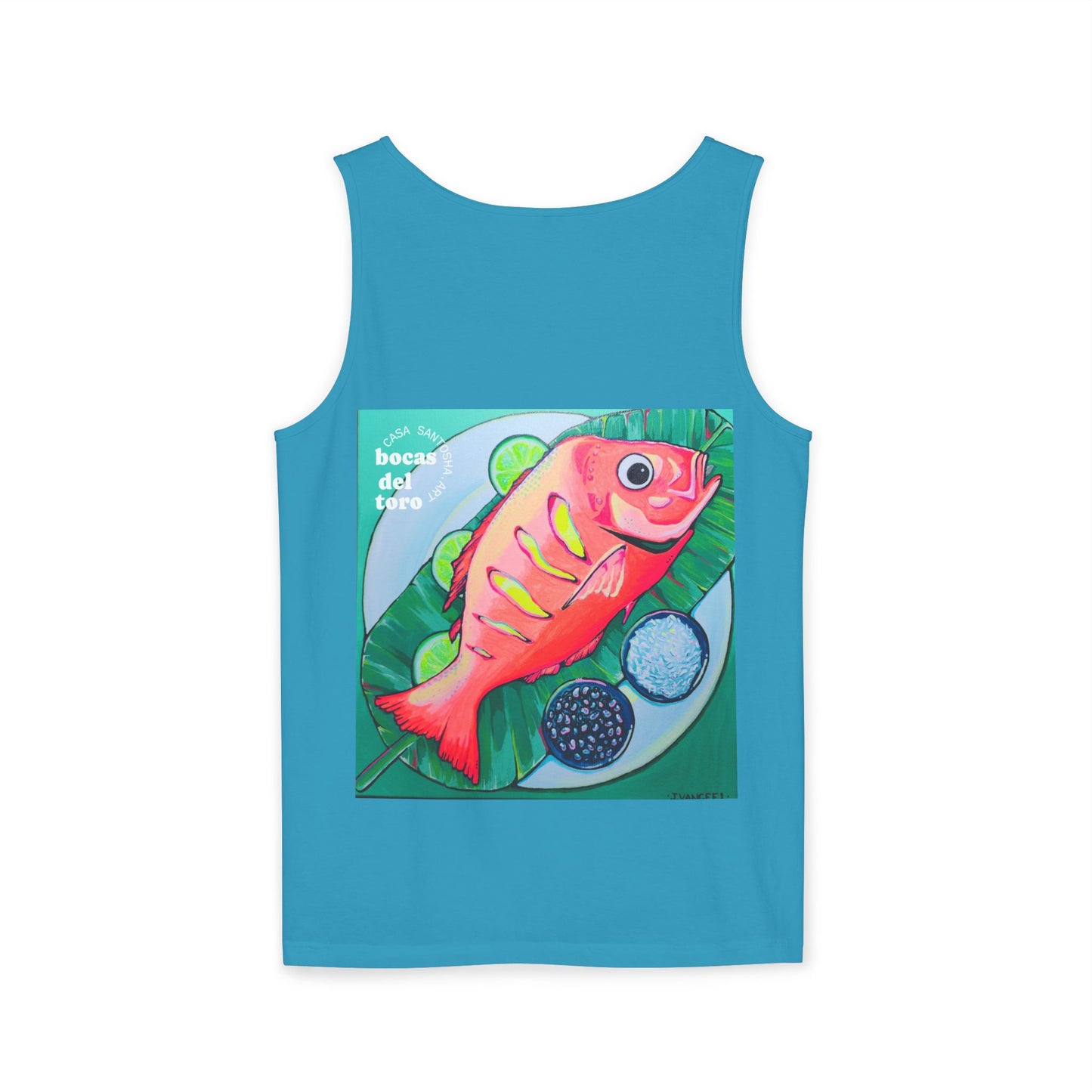 Unisex Neon Fried Fish Tank Top - Perfect for Summer Vibes
