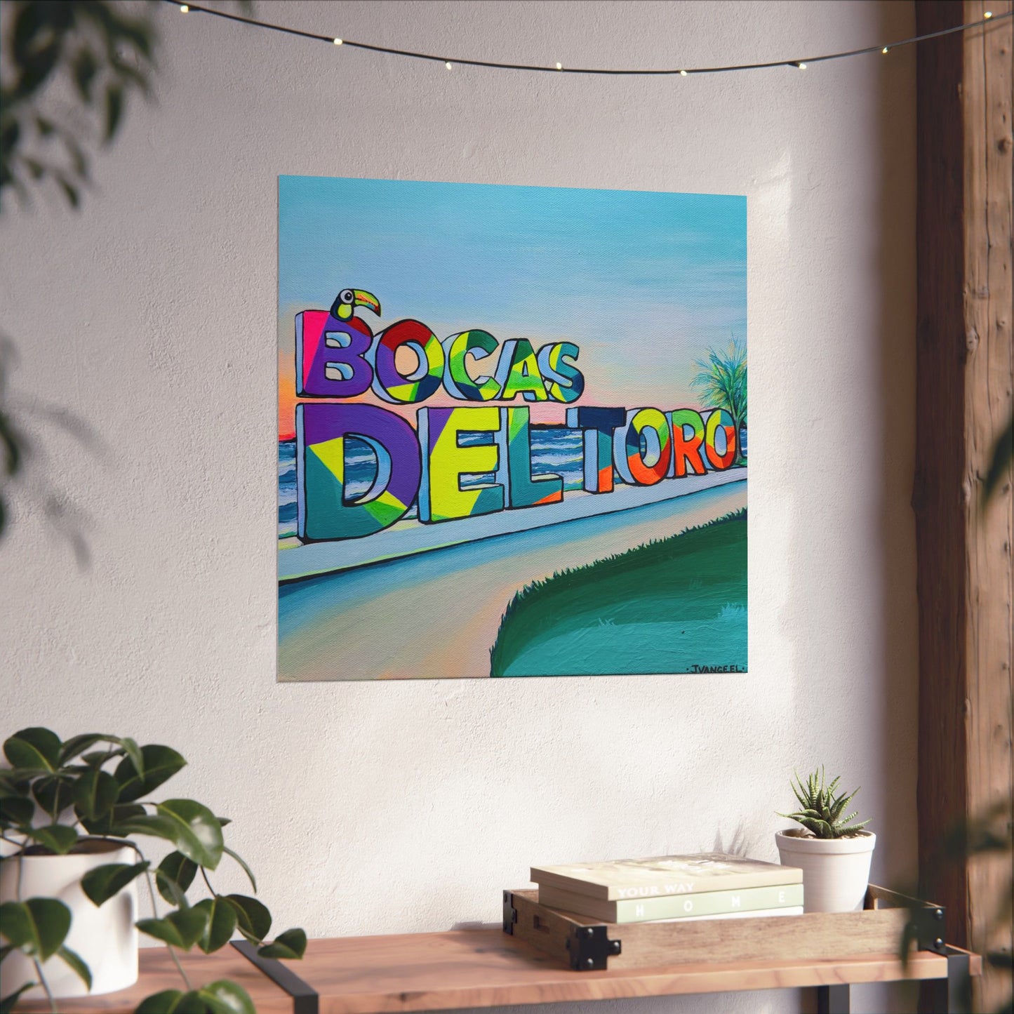 Bocas Del Toro Sign Giclée Art Poster