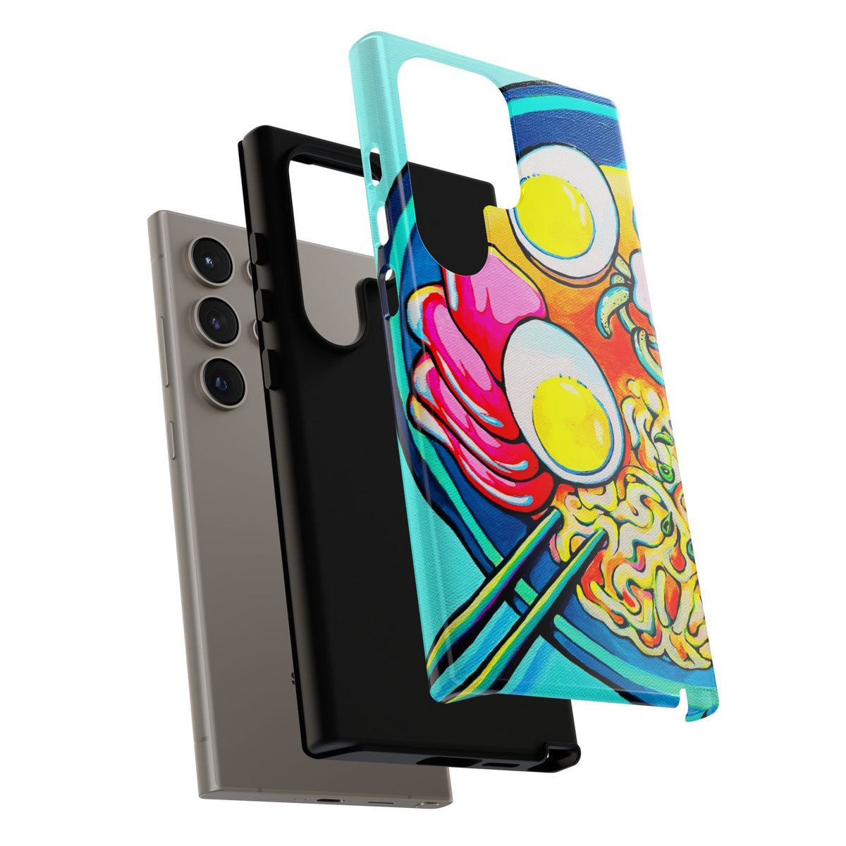 Coque de téléphone résistante Neon Ramen