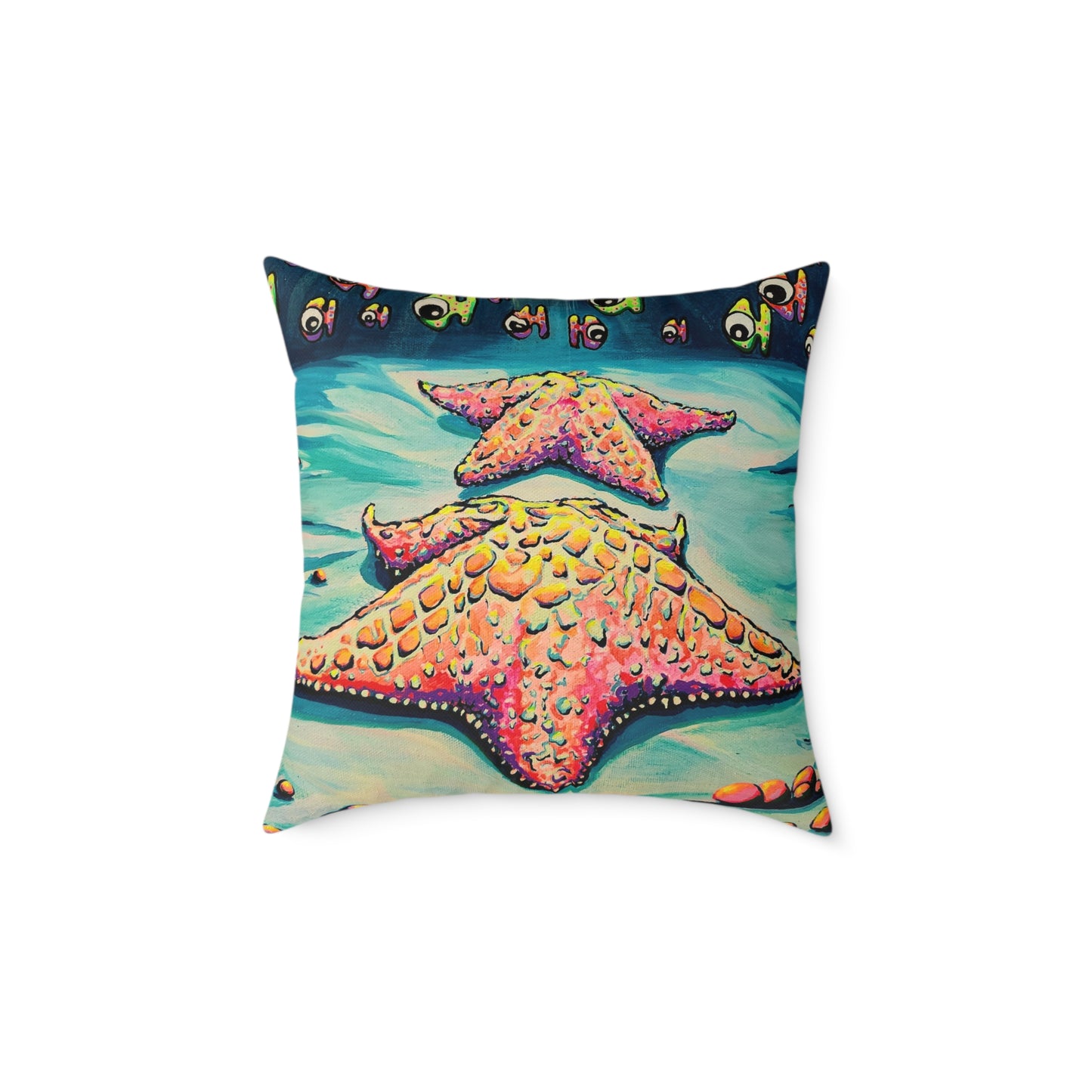 Cyclops Starfish Art Canvas Decorative Pillow