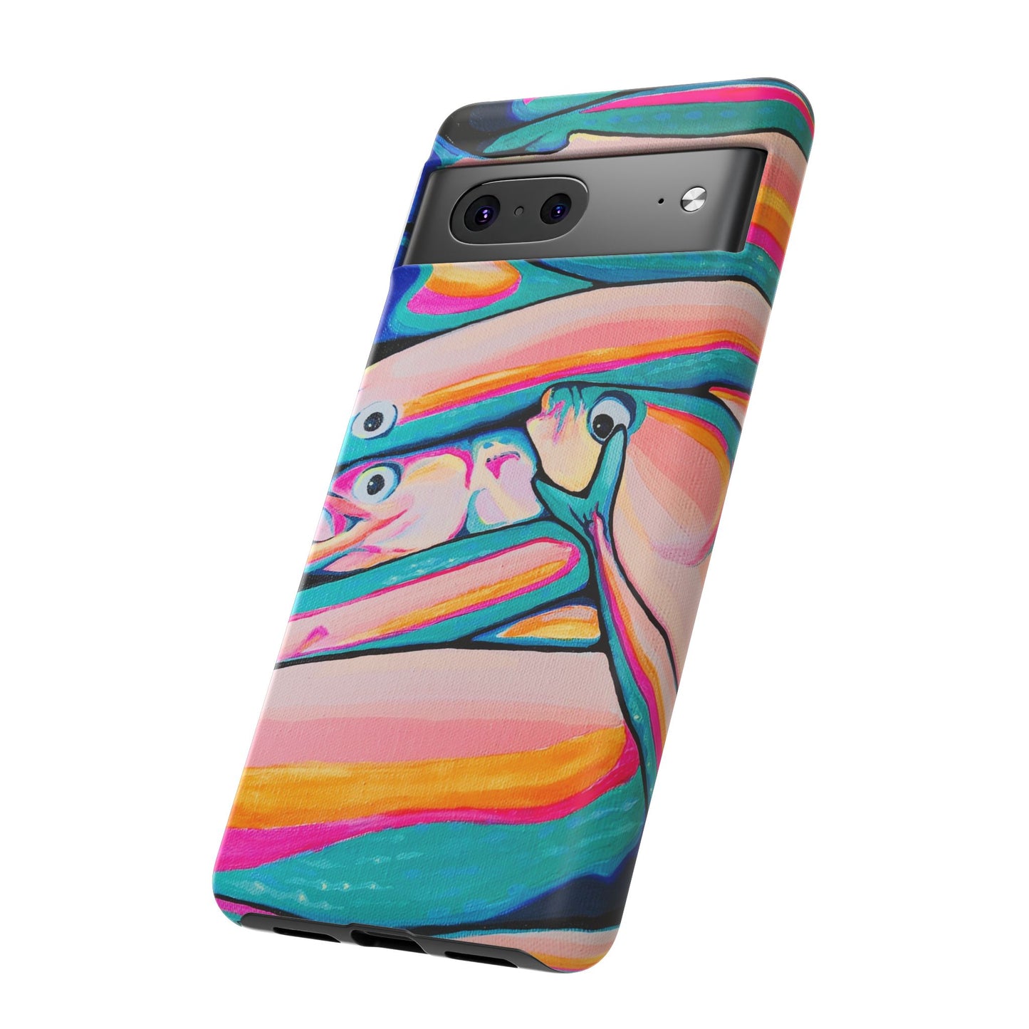 Neon Fish Tough Phone Case