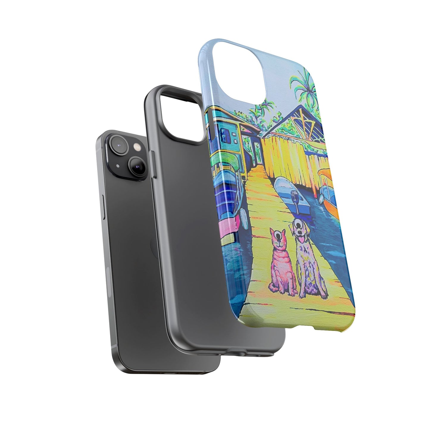 Cyclops Cat and Dog in Bocas Tough Phone Case