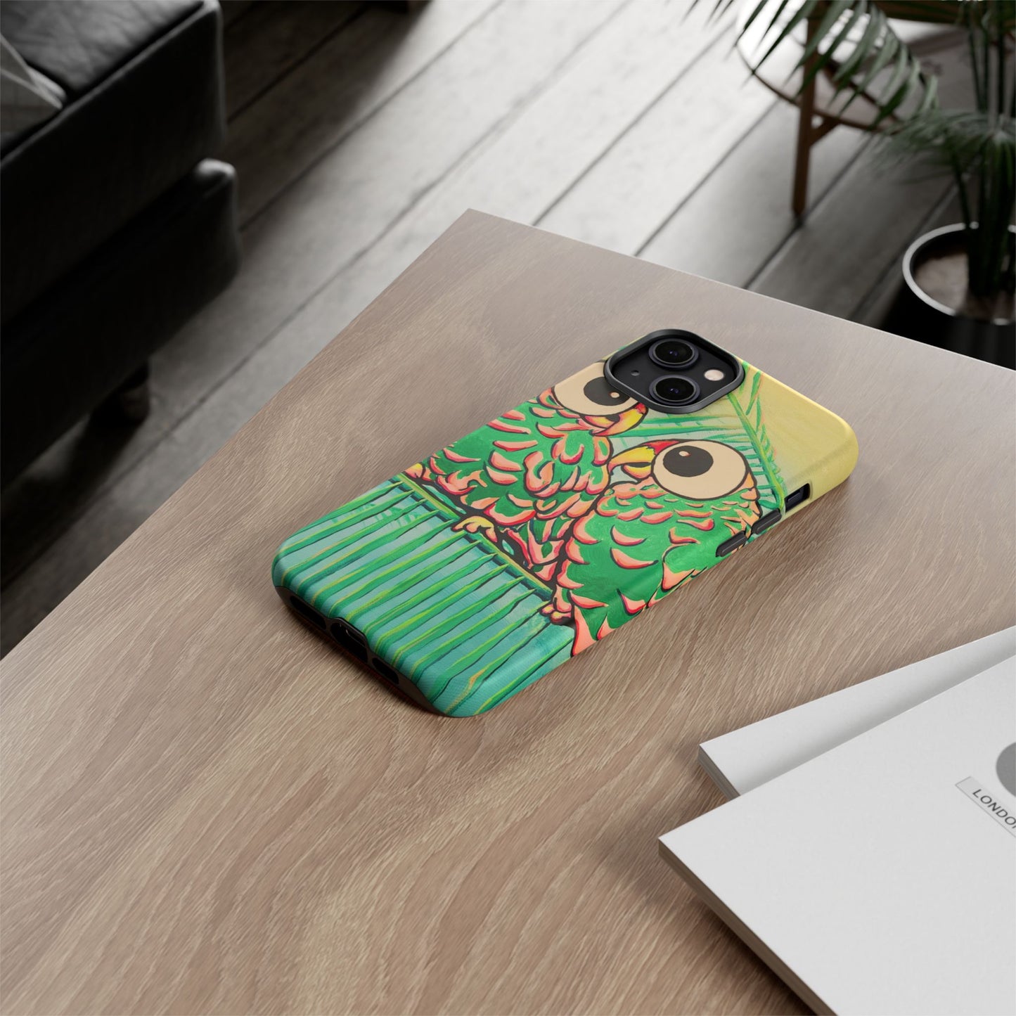Chatty Cyclops Parrots Tough Phone Case