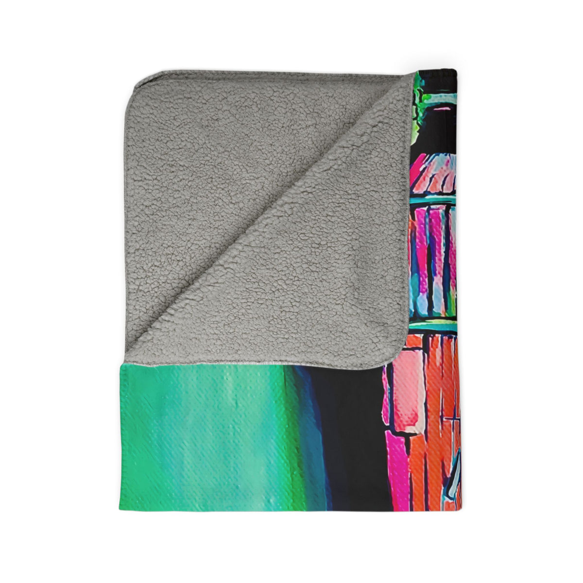 Luis Russell House Bocas Fleece Sherpa Blanket