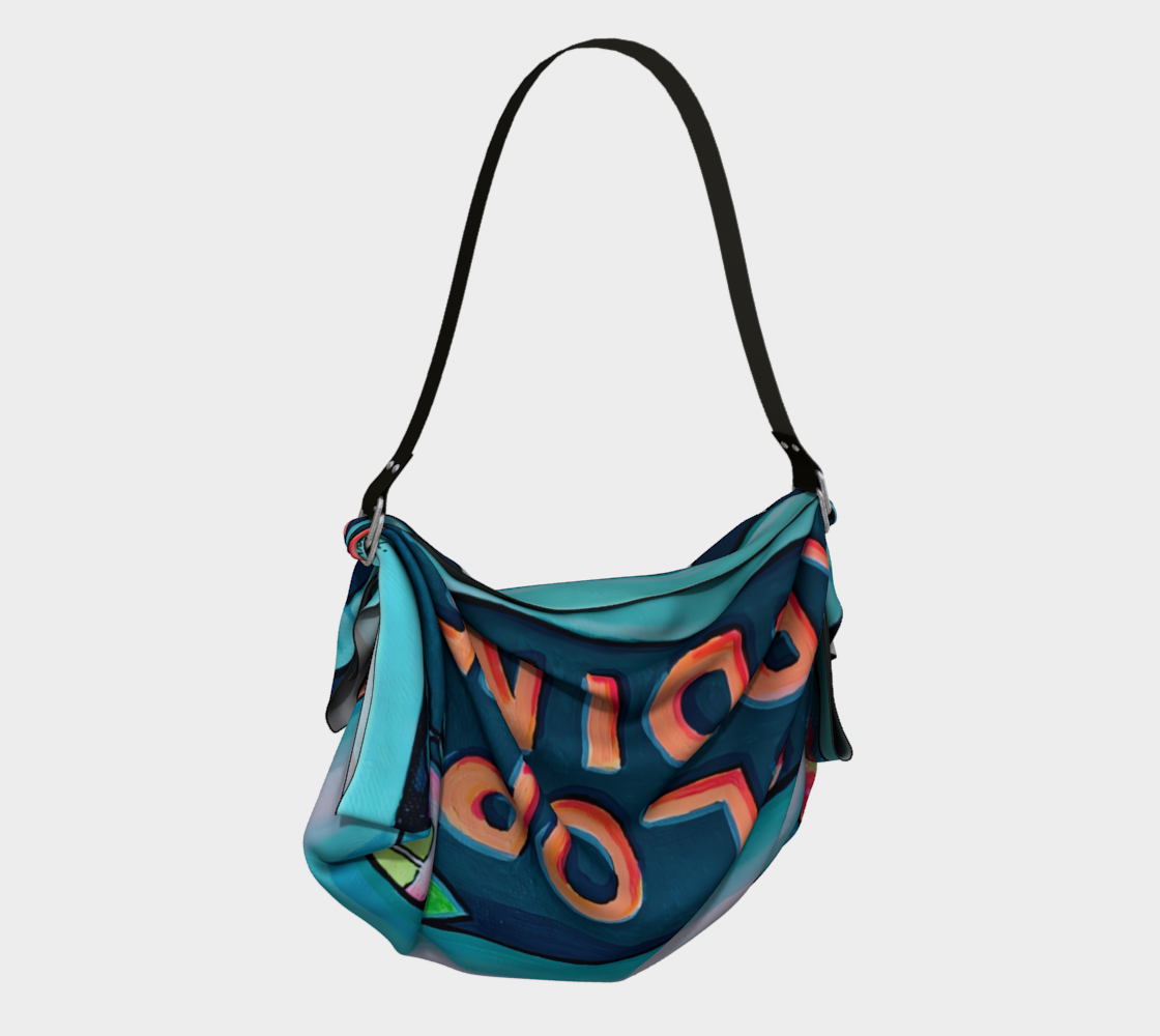 Neon Sardines Origami Tote