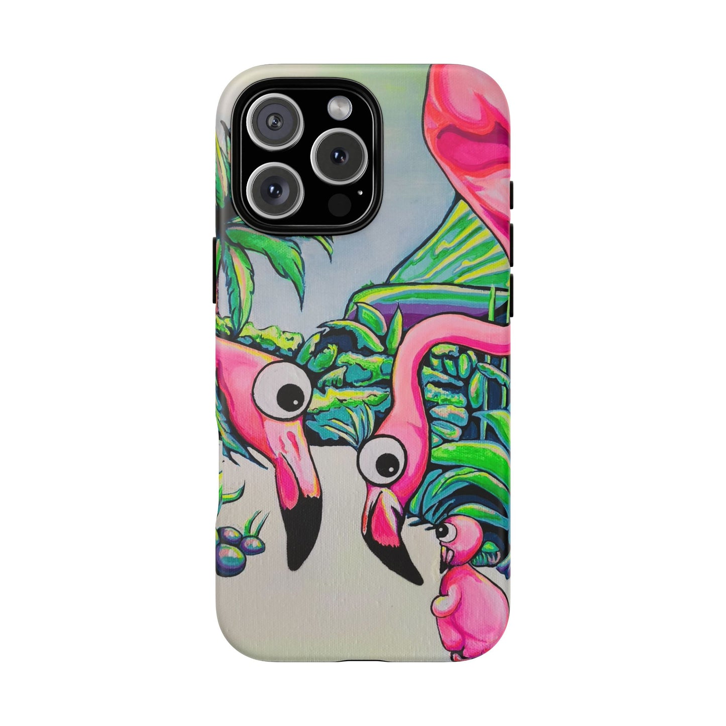 Cyclops Flamingo Family Tough Phone Case