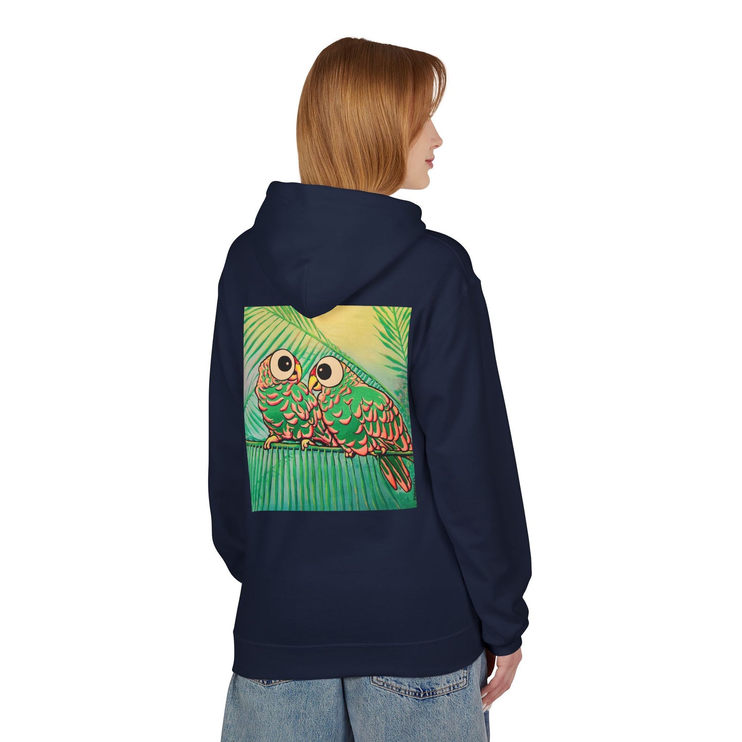 Unisex Chatty Cyclops Parrots Soft Hoodie
