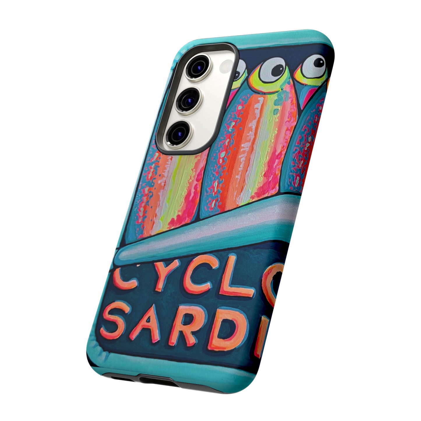 Neon Sardines Tough Phone Case