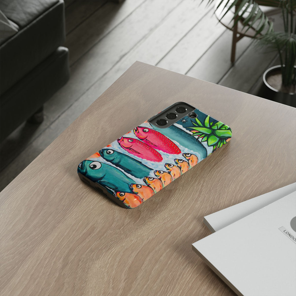 Neon Cabo Fish Market Tough Phone Case