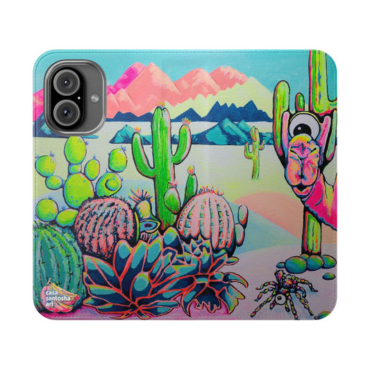 Cyclops Camel Flip Phone Case – Wallet Cover with Card Slots