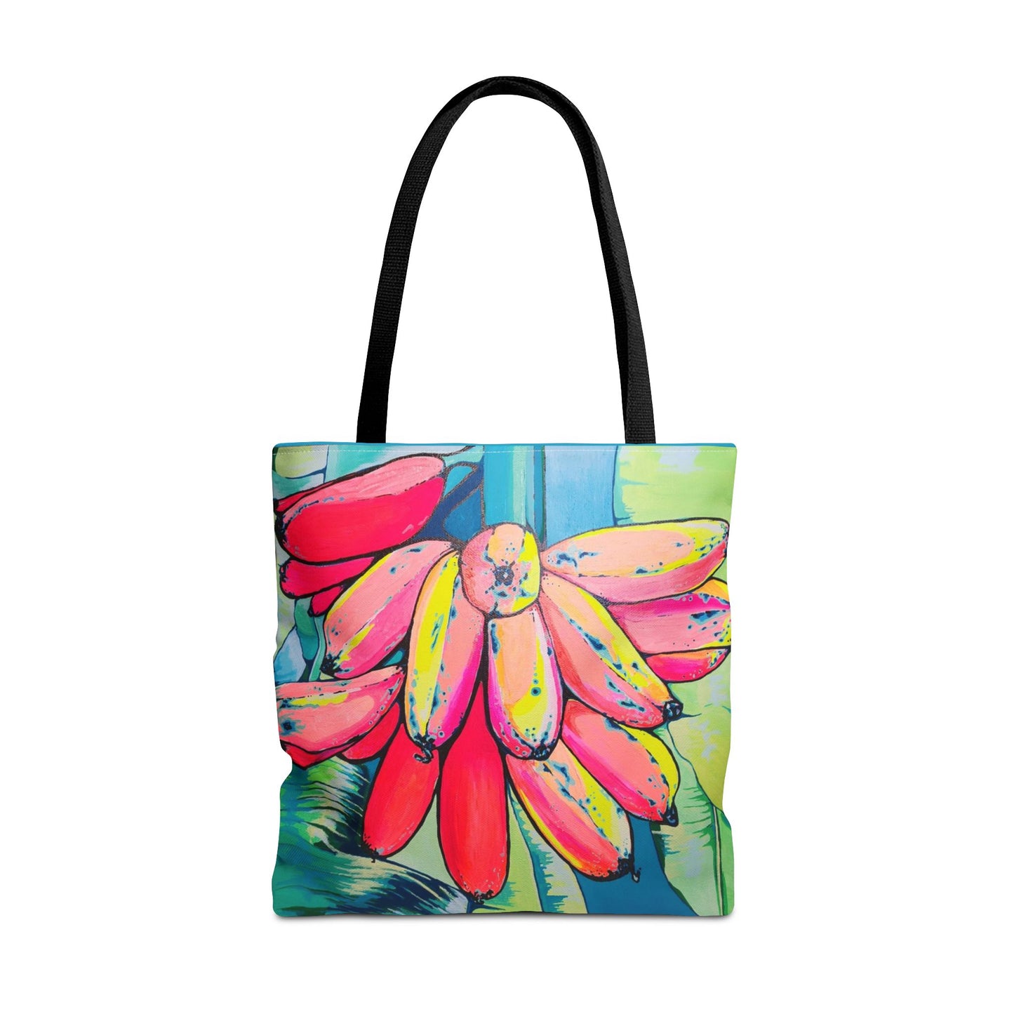 Premium Neon Primitivo Bananas Tote Bag, Original Artist Design, Reusable Shopping Tote, Eco-Friendly