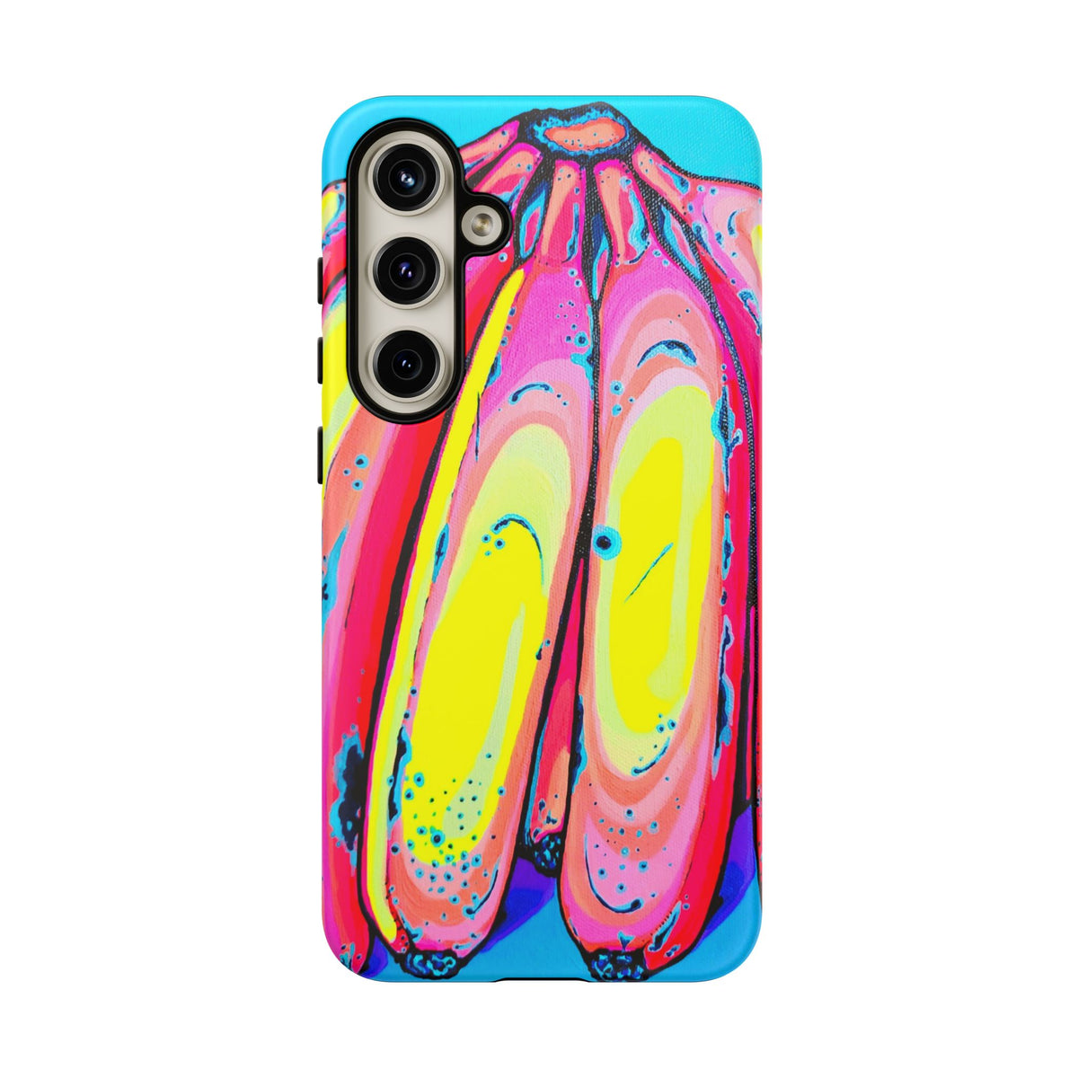 Neon Fat Bananas Tough Phone Case