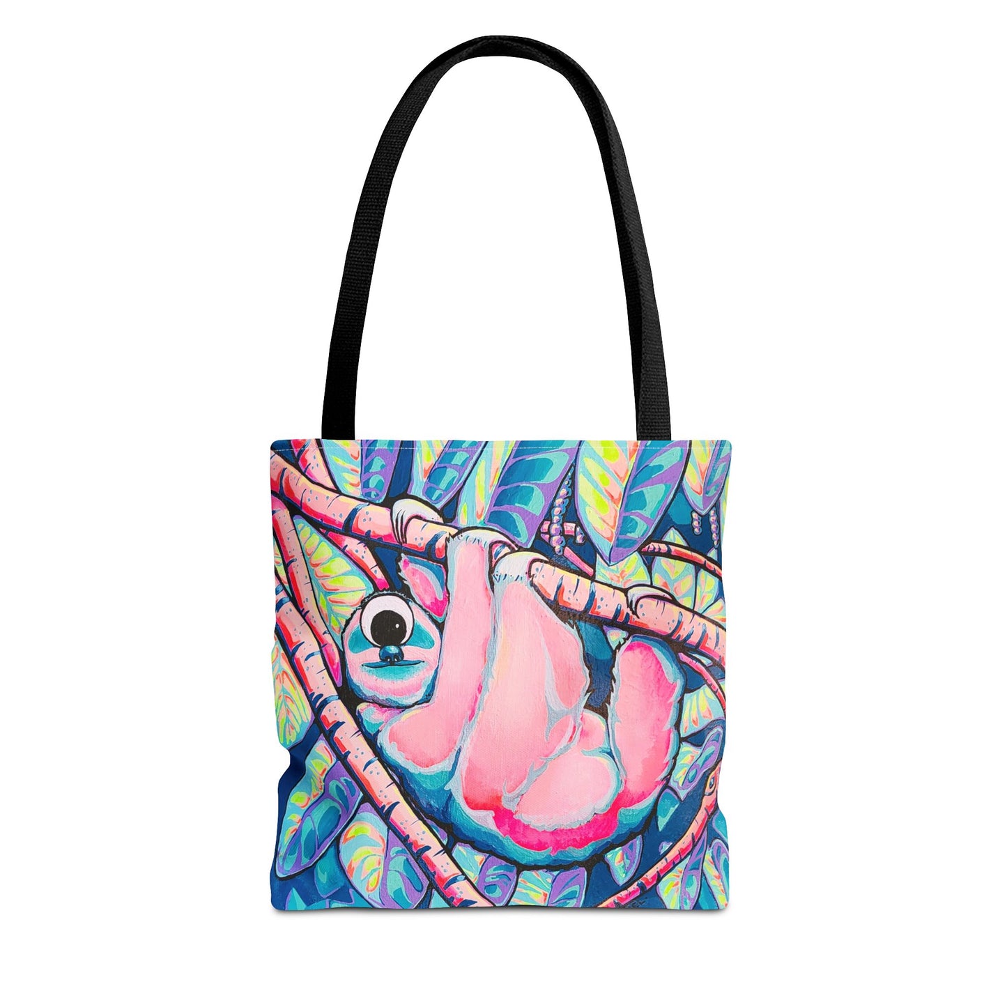Premium Cyclops Sloth Tote Bag, Original Artist Design, Reusable Shopping Tote, Eco-Friendly