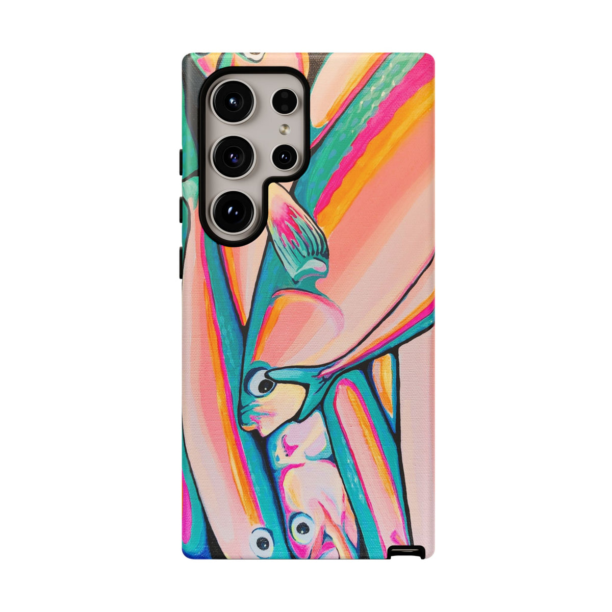 Neon Fish Tough Phone Case