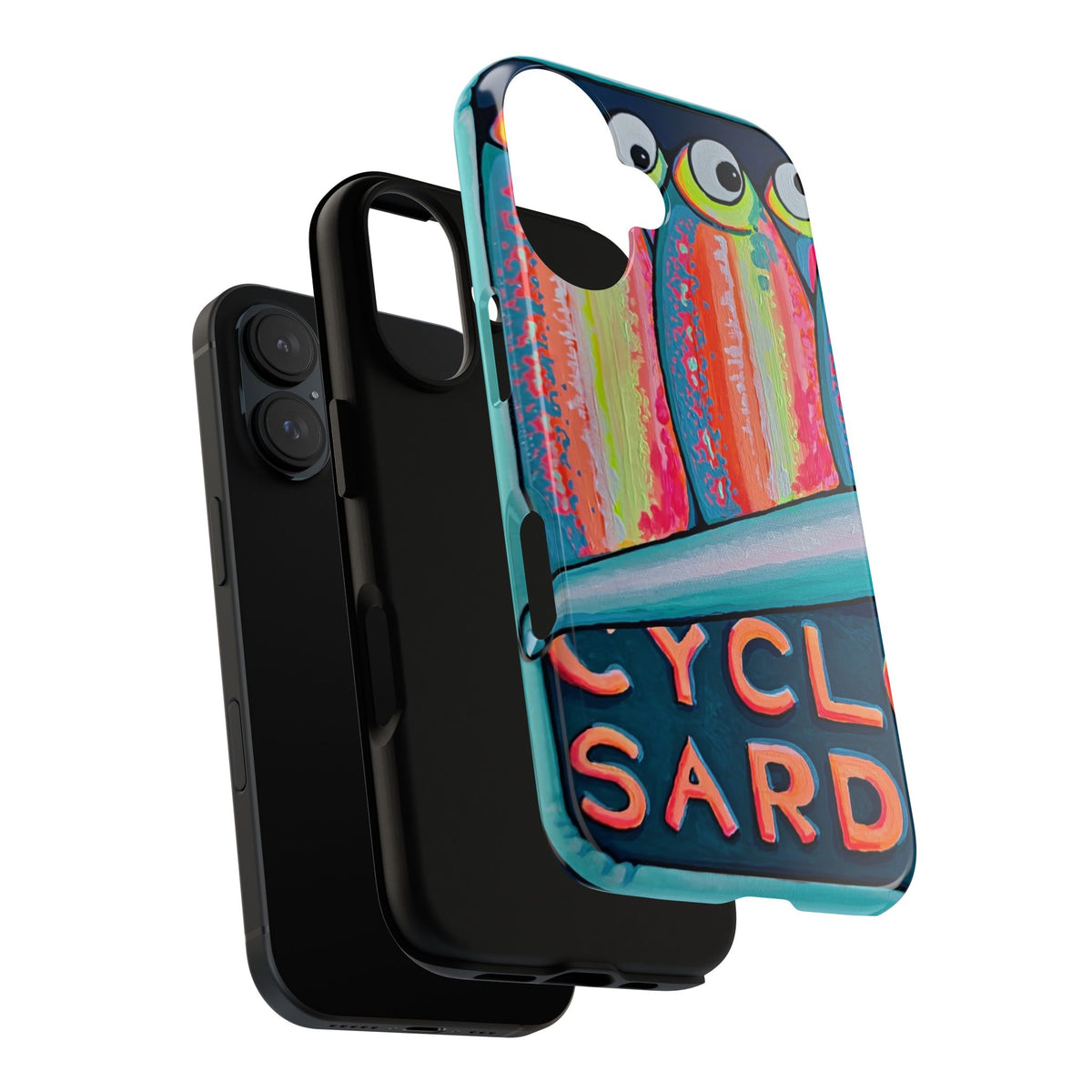 Neon Sardines Tough Phone Case