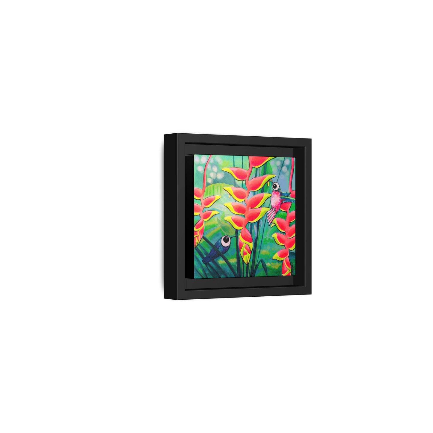 Framed Cyclops Hummingbirds Canvas Print