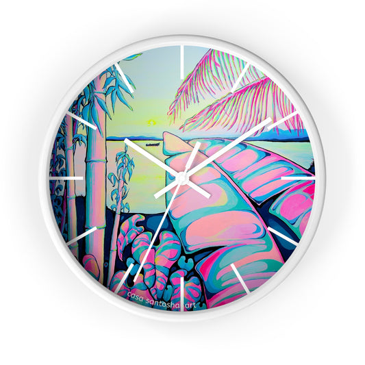 Serenity Bocas Pop Art Wall Clock
