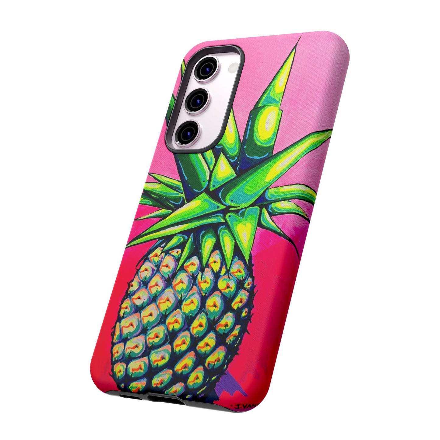Neon Pineapple Tough Phone Case