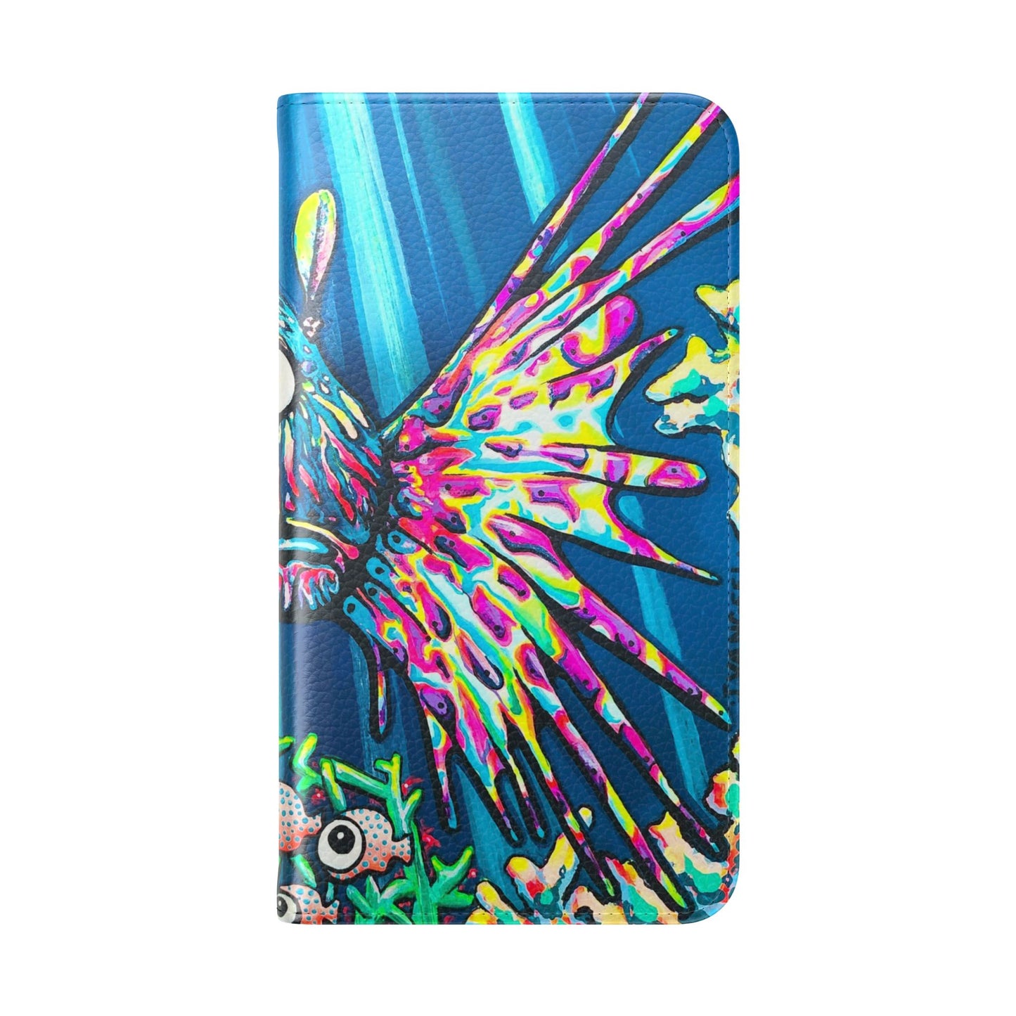 Cyclops Lionfish Flip Phone Case – Wallet Cover with Card Slots