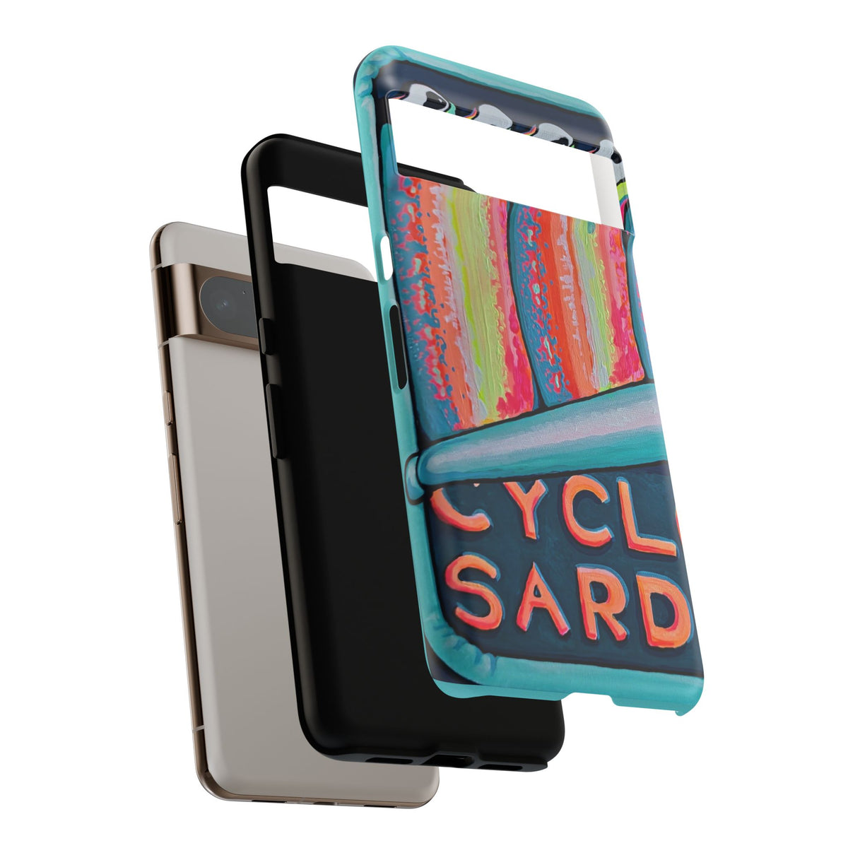 Neon Sardines Tough Phone Case