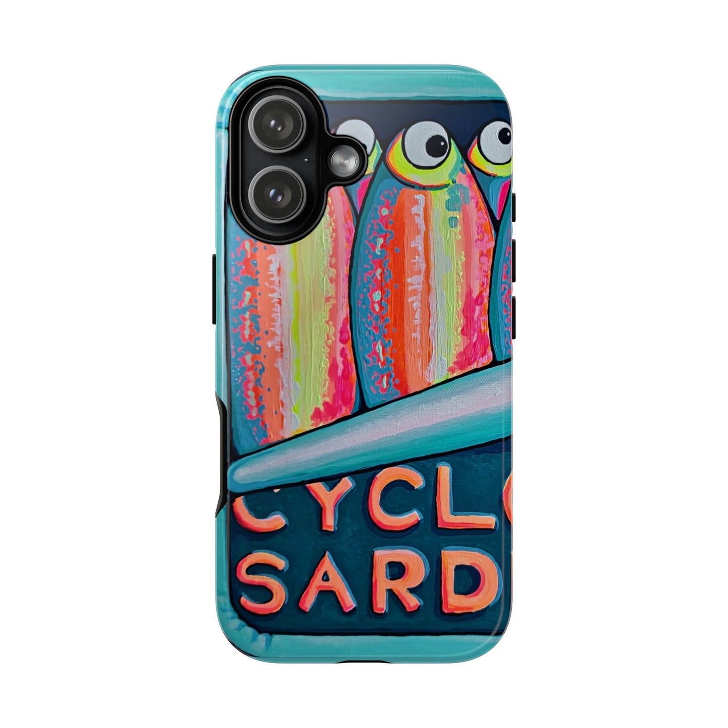 Neon Sardines Tough Phone Case