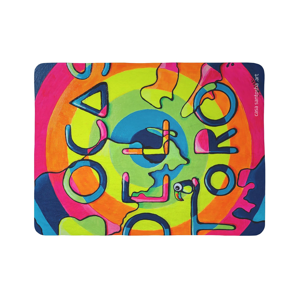 Bocas Del Toro Islands Fleece Sherpa Blanket
