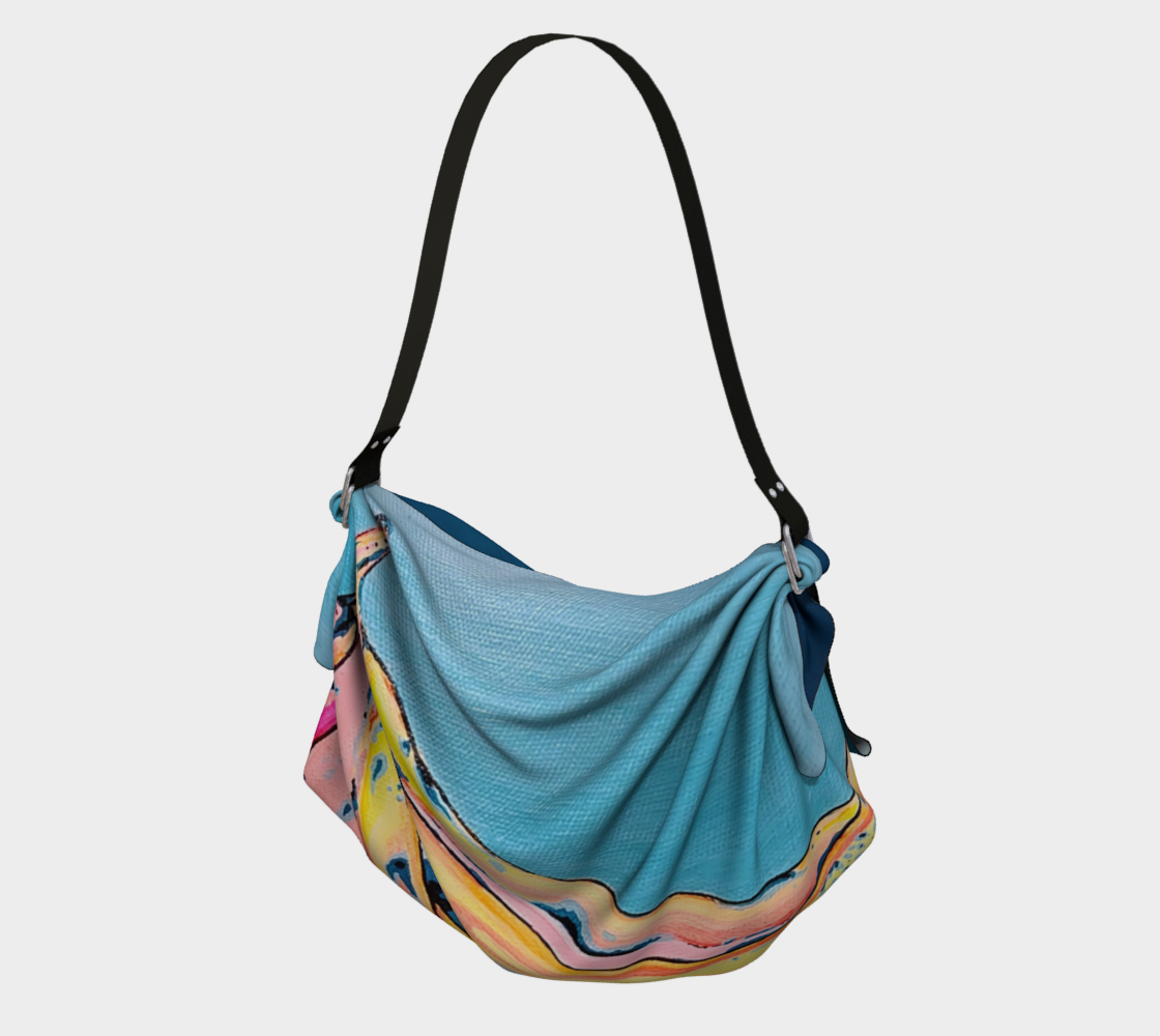 Neon Bananas Origami Tote
