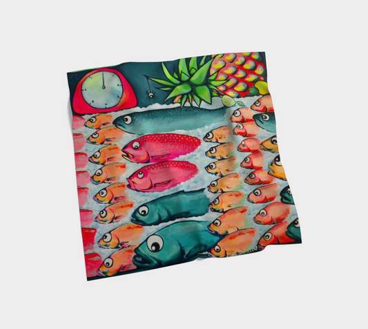 Neon Cabo Fish Market Scarf