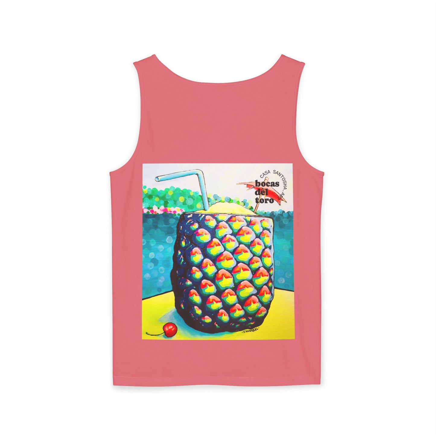 Unisex Neon Piña Colada Tank Top - Perfect for Summer Vibes
