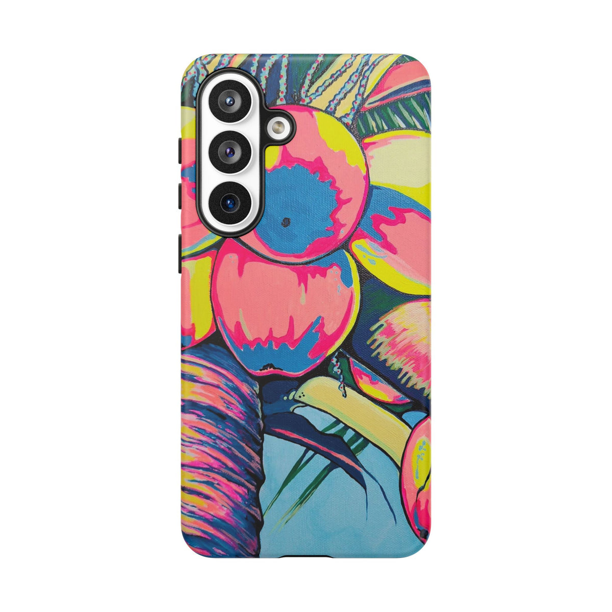 Neon Coconuts Tough Phone Case