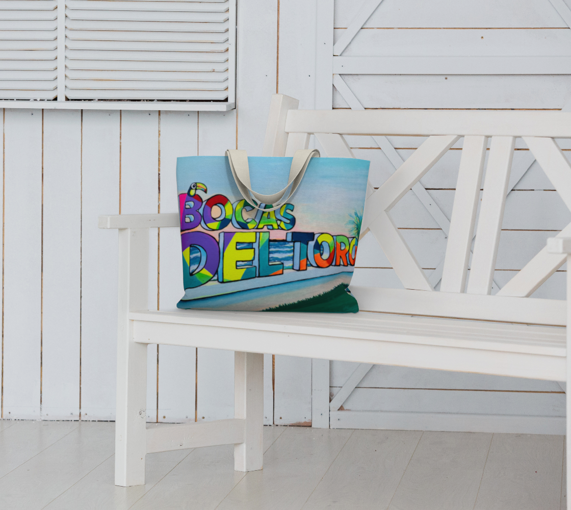 Bocas Del Toro Sign Market Tote