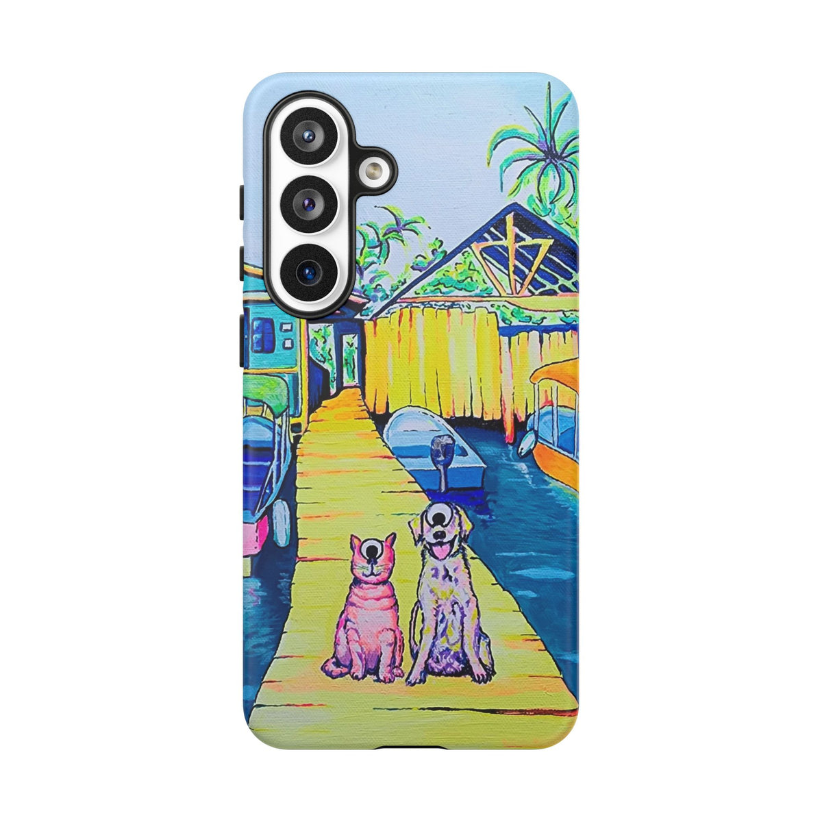 Cyclops Cat and Dog in Bocas Tough Phone Case