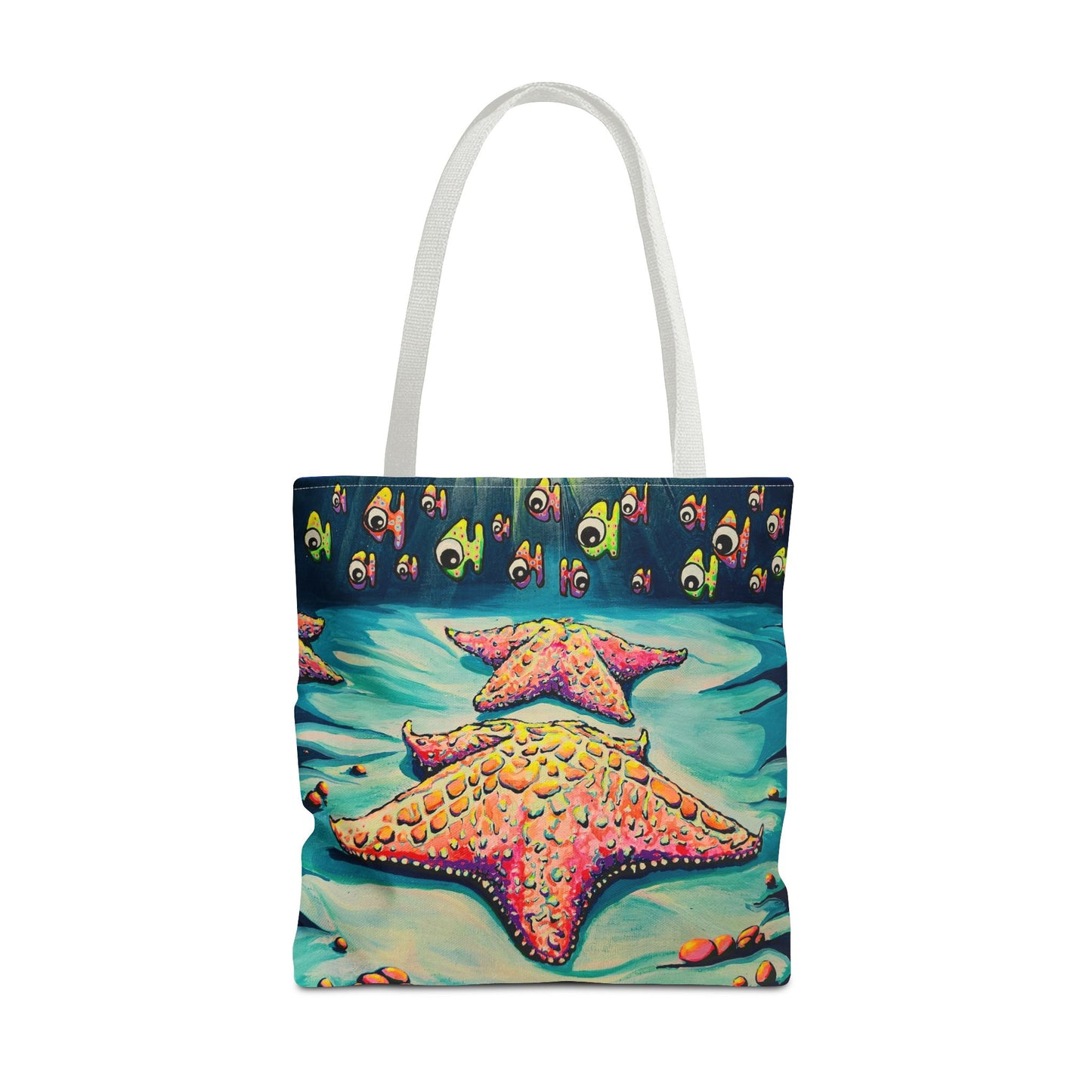 Premium Cyclops Starfish Tote Bag, Original Artist Design, Reusable Shopping Tote, Eco-Friendly