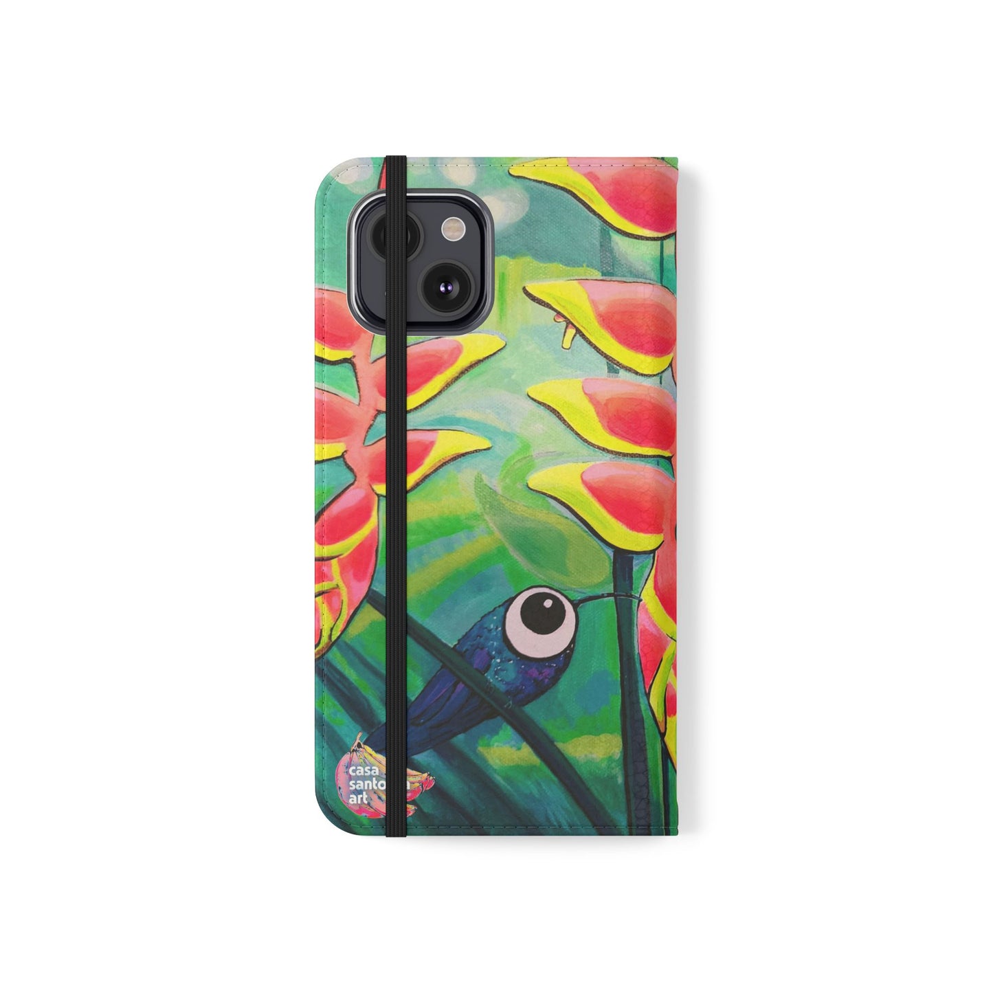 Cyclops Hummingbirds Flip Phone Case – Wallet Cover with Card Slots