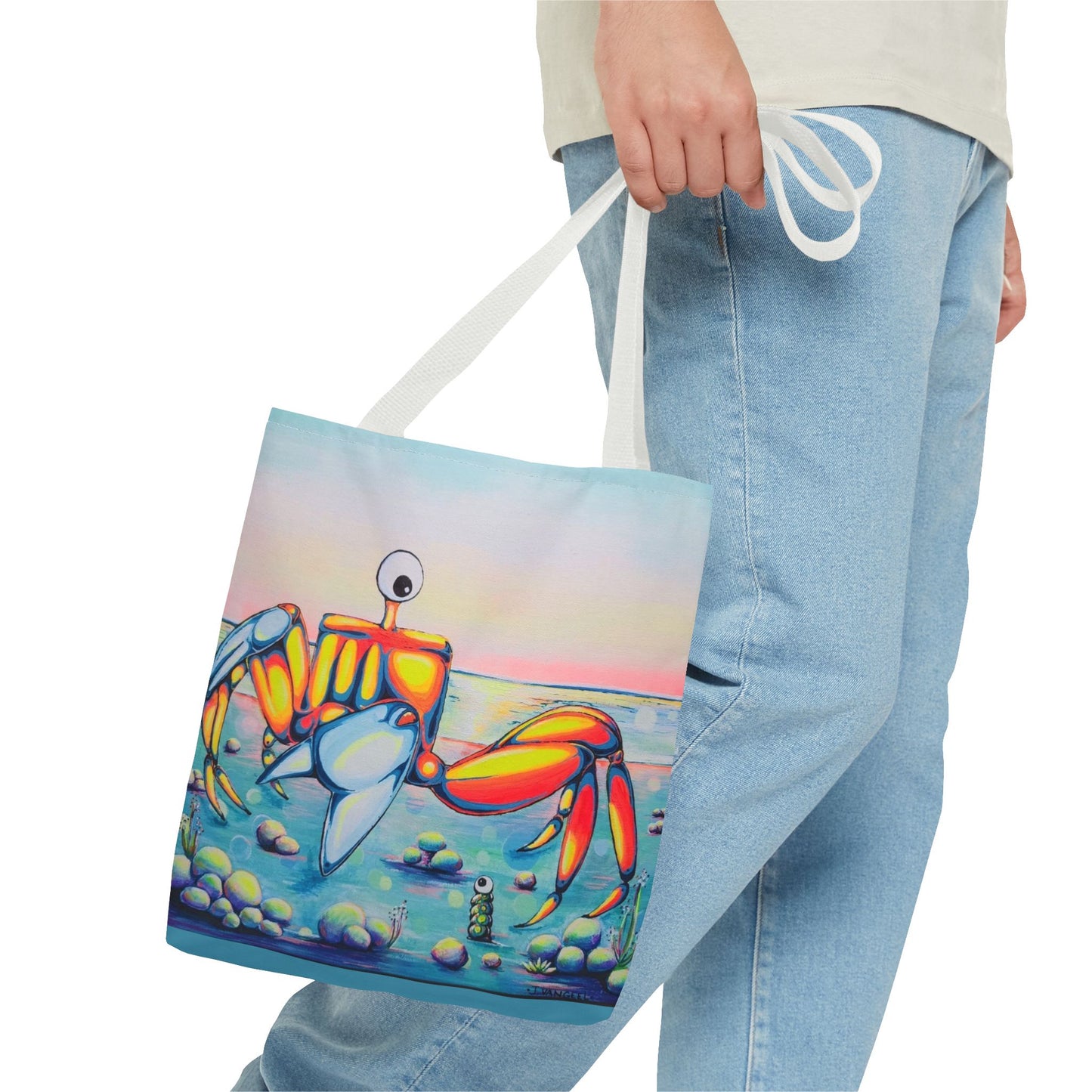 Premium Cyclops Crab Tote Bag, Original Artist Design, Reusable Shopping Tote,  Eco-Friendly