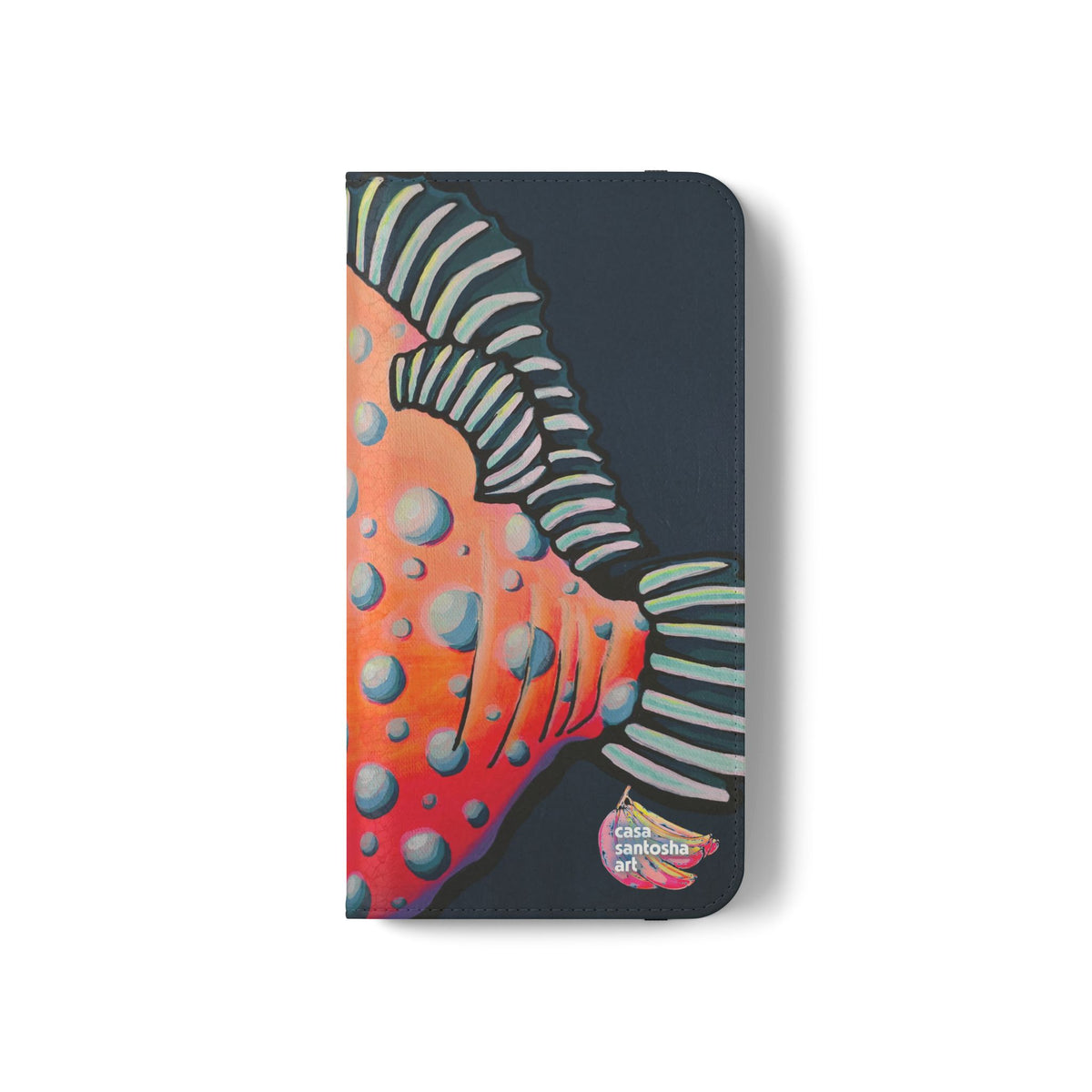 Cyclops Anglerfish Flip Phone Case – Wallet Cover with Card Slots