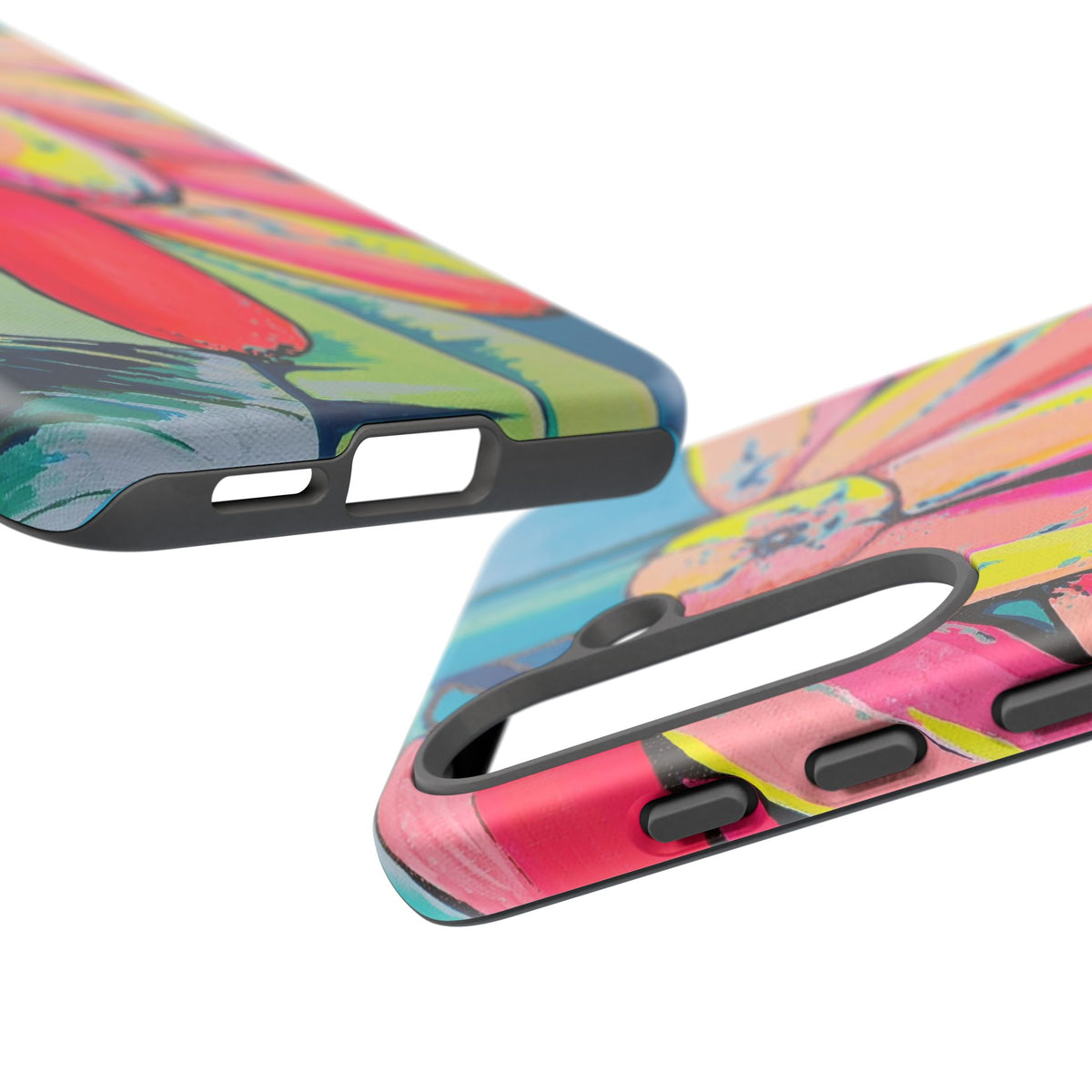 Neon Primitivo Bananas Tough Phone Case