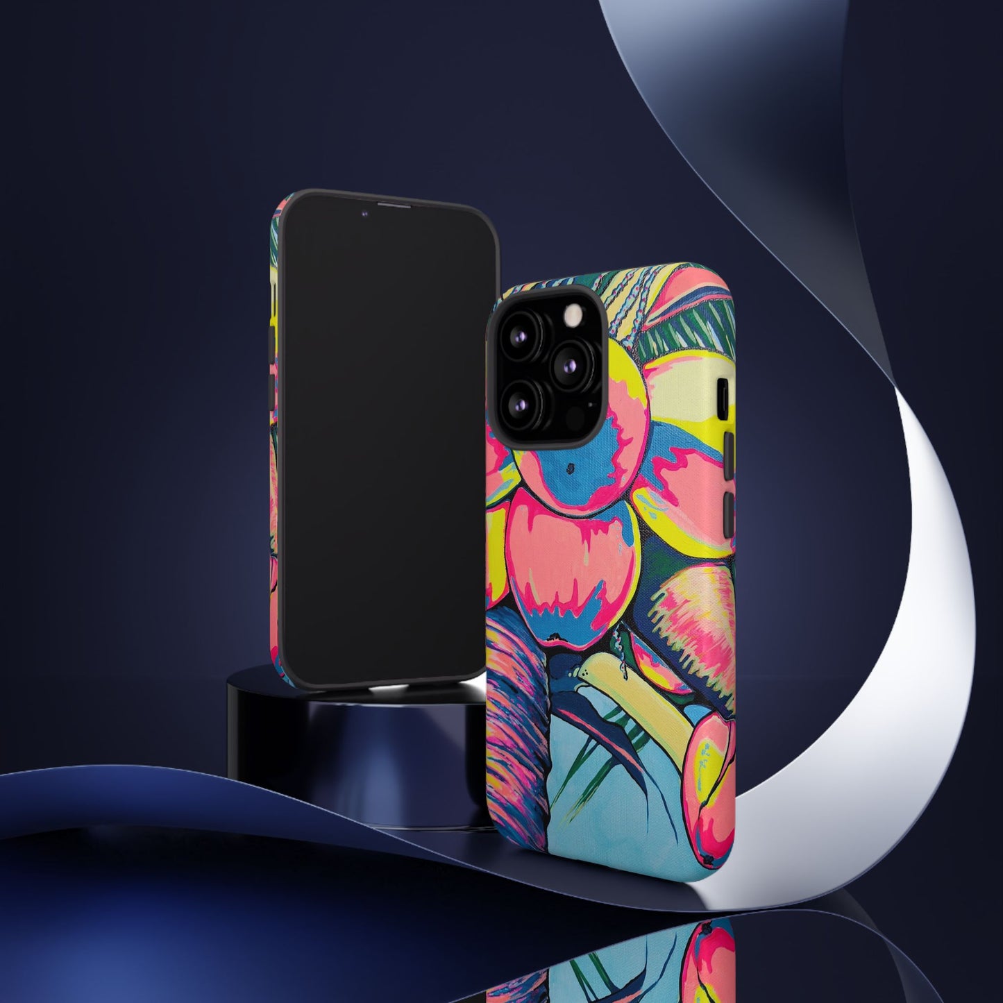 Neon Coconuts Tough Phone Case