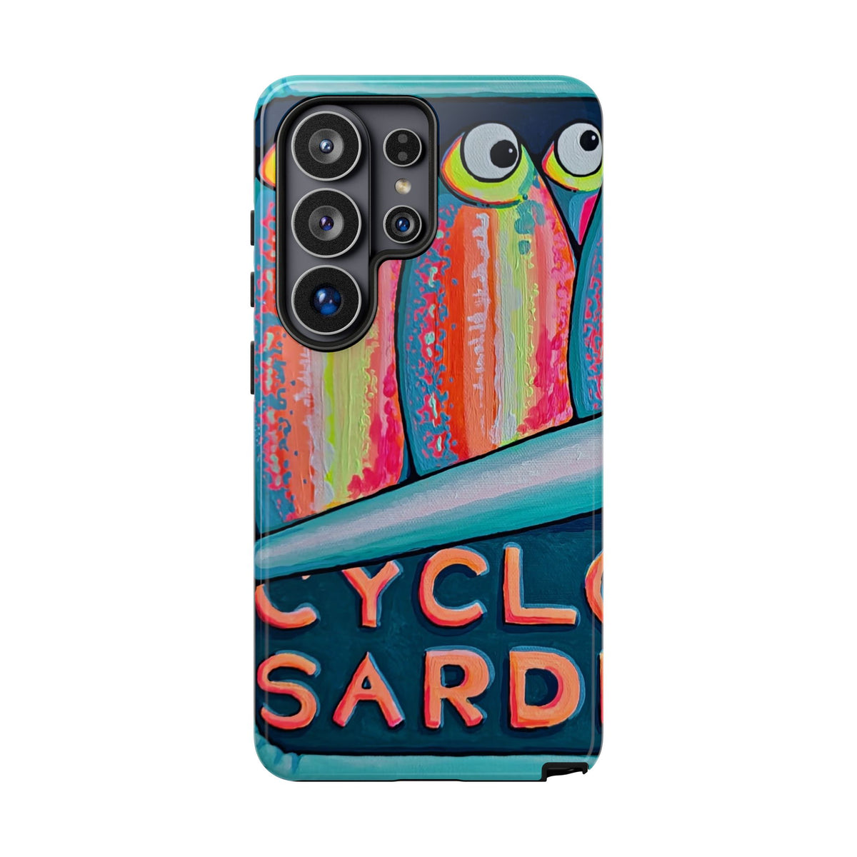 Neon Sardines Tough Phone Case