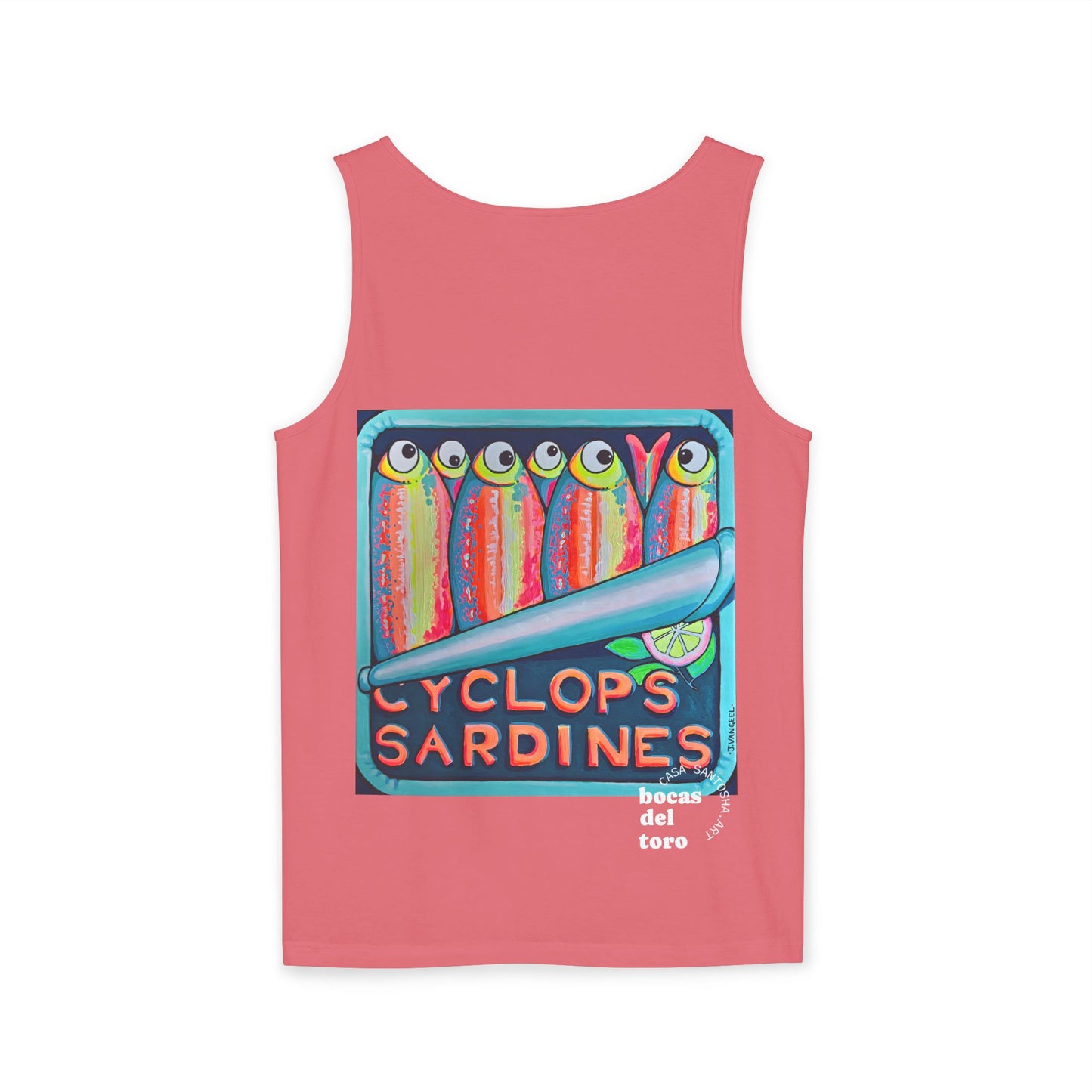 Unisex Neon Sardines Tank Top - Perfect for Summer Vibes