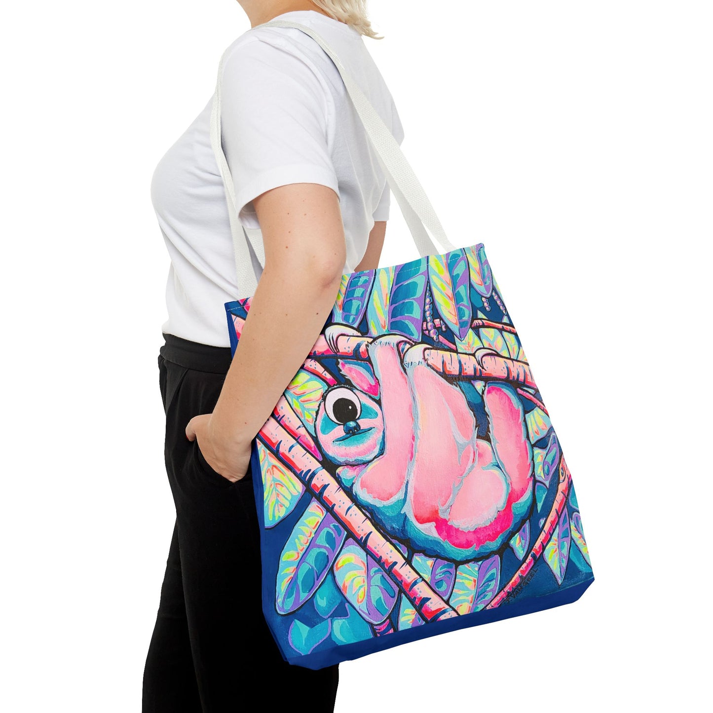Premium Cyclops Sloth Tote Bag, Original Artist Design, Reusable Shopping Tote, Eco-Friendly