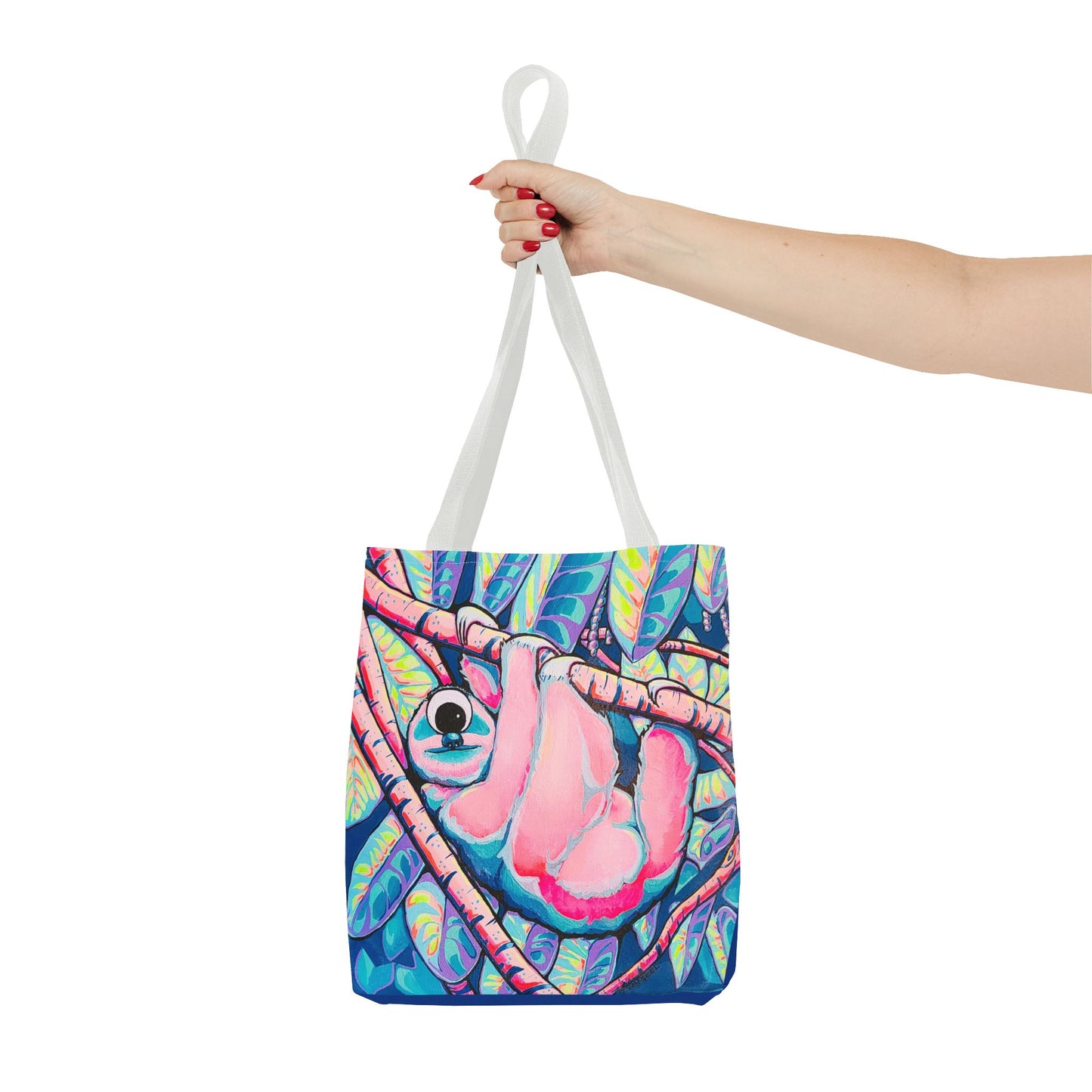 Premium Cyclops Sloth Tote Bag, Original Artist Design, Reusable Shopping Tote, Eco-Friendly