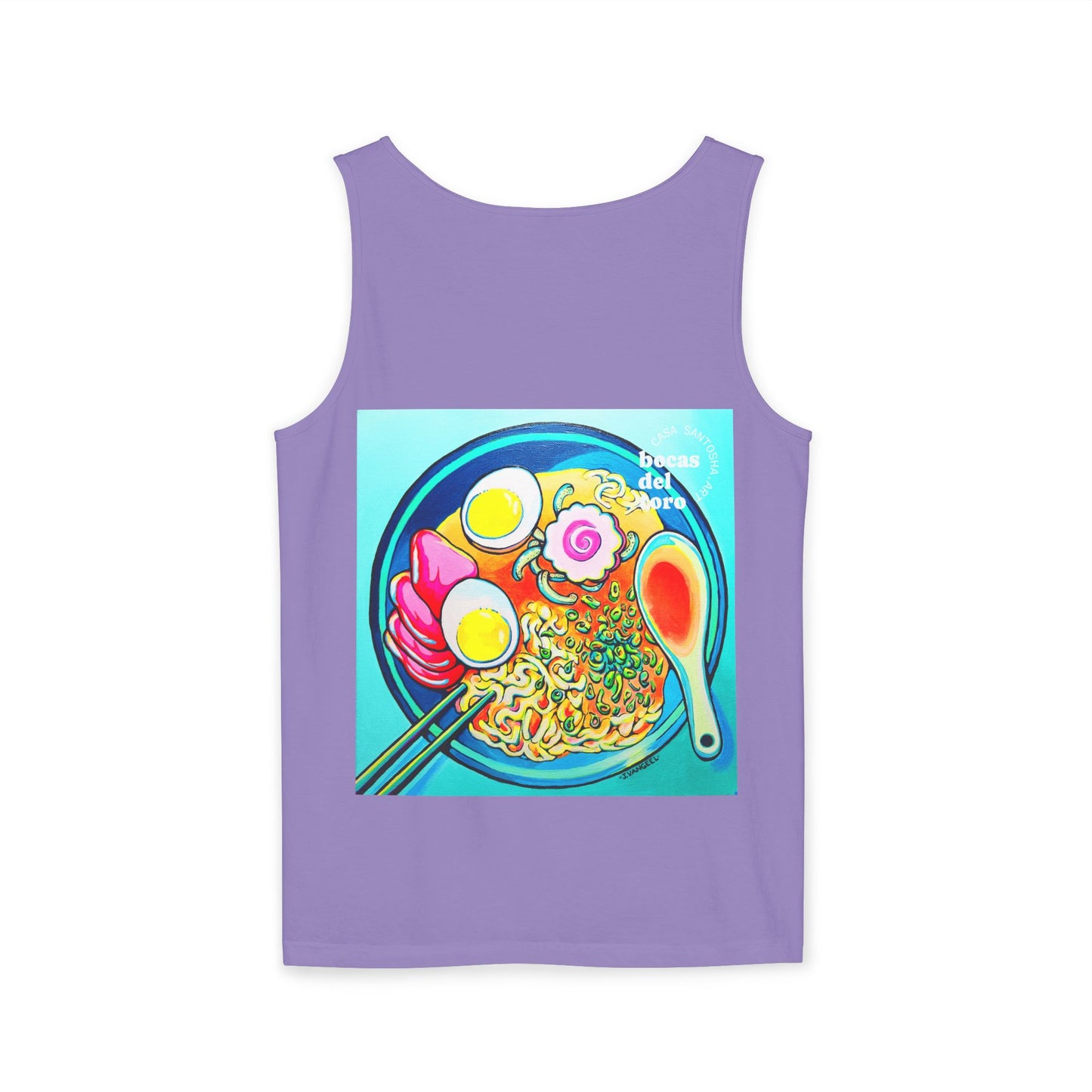 Unisex Neon Ramen Tank Top - Perfect for Summer Vibes