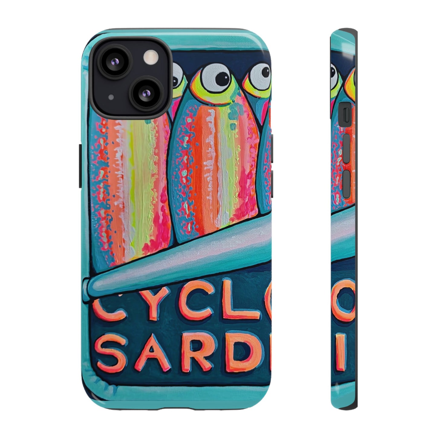 Neon Sardines Tough Phone Case