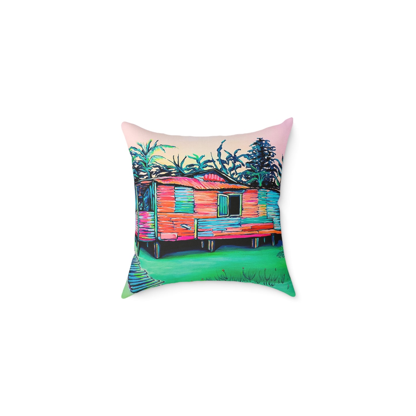 Luis Russell House Bocas Art Canvas Decorative Pillow