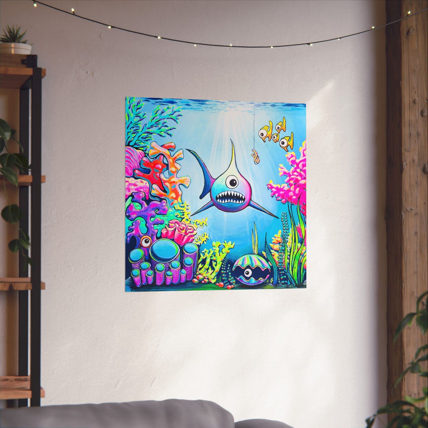 Cyclops Shark Giclée Art Poster