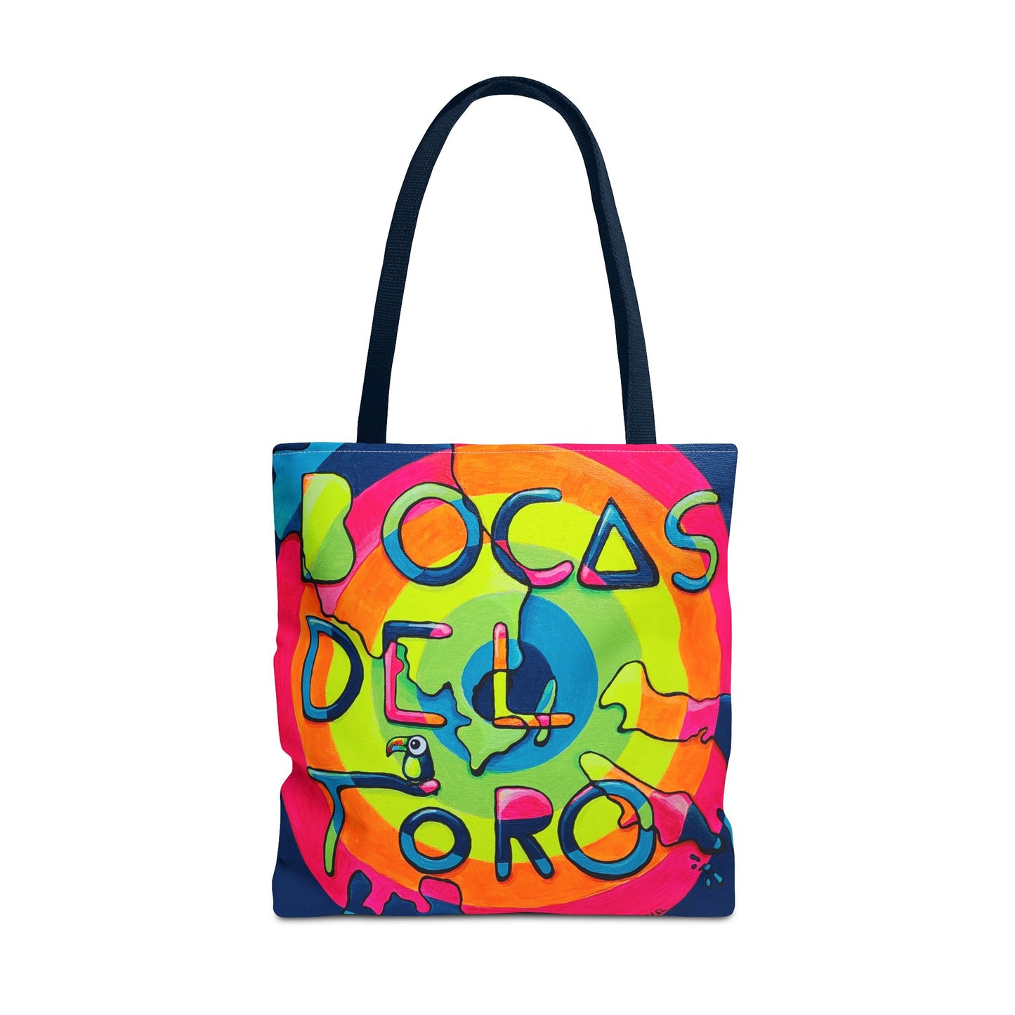 Premium Bocas Del Toro Islands Tote Bag, Original Artist Design, Reusable Shopping Tote,  Eco-Friendly