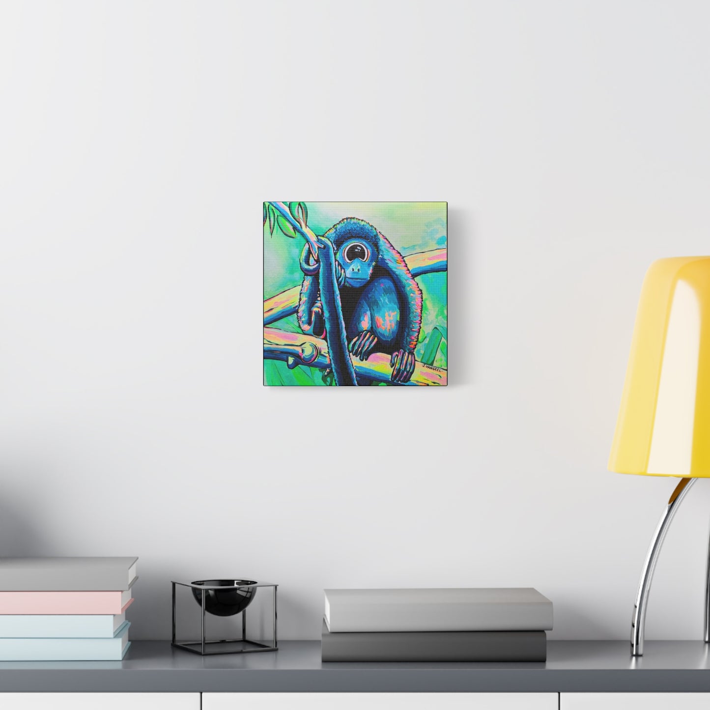 Cyclops Monkey Canvas Print, Original Artist Design, Home Decor, Wall Art