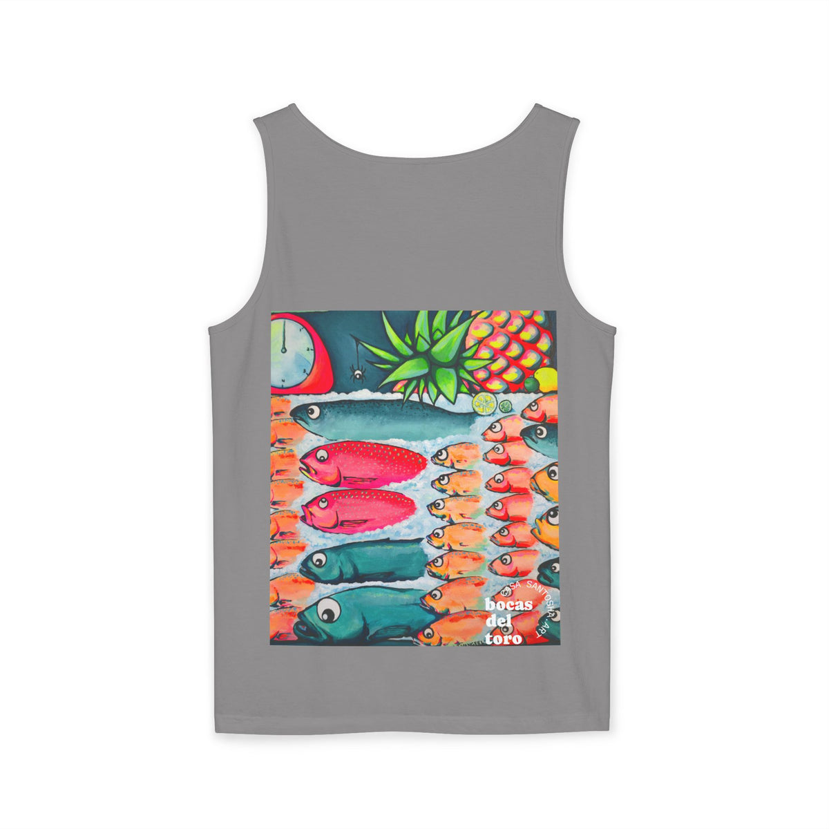 Unisex Neon Cabo Fish Market Tank Top