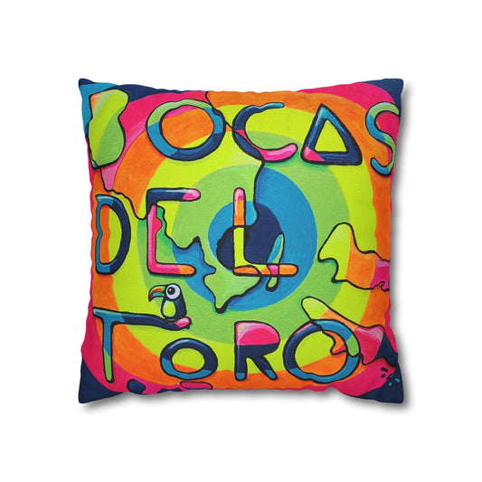 Bocas Del Toro Islands Pillowcase for Throw Pillow, Cover Only